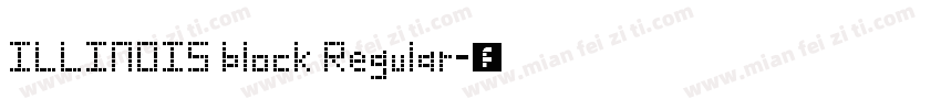 ILLINOIS block Regular字体转换